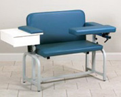 Clinton Extra-Wide Blood Draw Chair with Flip Arm